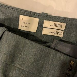 A New Day wide leg stretch dress pants gray